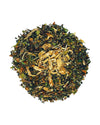 Dragonfly Herbs: Men's Health Tonic organic blend of nettle root, wild harvested damiana leaf, nettle leaf, tulsi (holy basil), saw palmetto, dandelion root, plantain leaf on white background