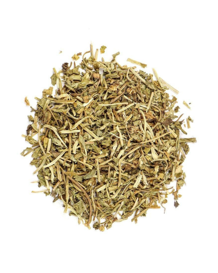 Dragonfly Herbs: Organic Gotu Kola (tea cut) herb on white background