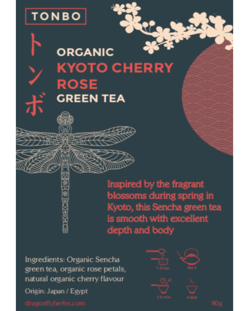 Kyoto Cherry Rose Sencha Green Tea - Organic